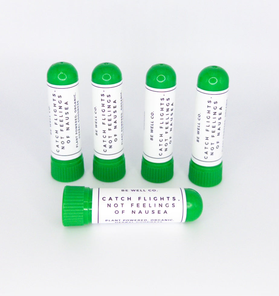 Catch Flights Not Feelings of Nausea Inhaler – Calm & Comfort – Be Well Co.