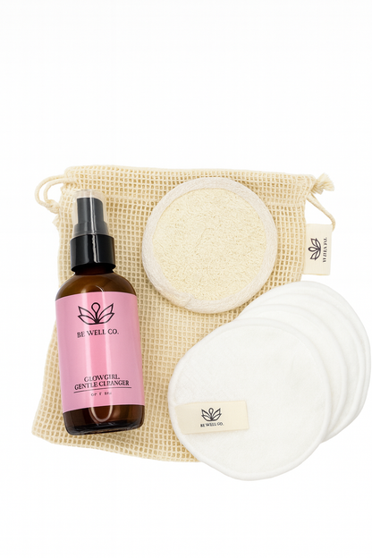 Holiday Glow Girl Cleanser – Full-Size Gentle Cleanser + Reusable Cleansing Pads