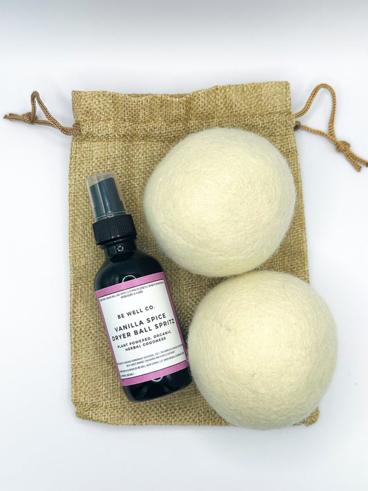 Dryer ball spray set